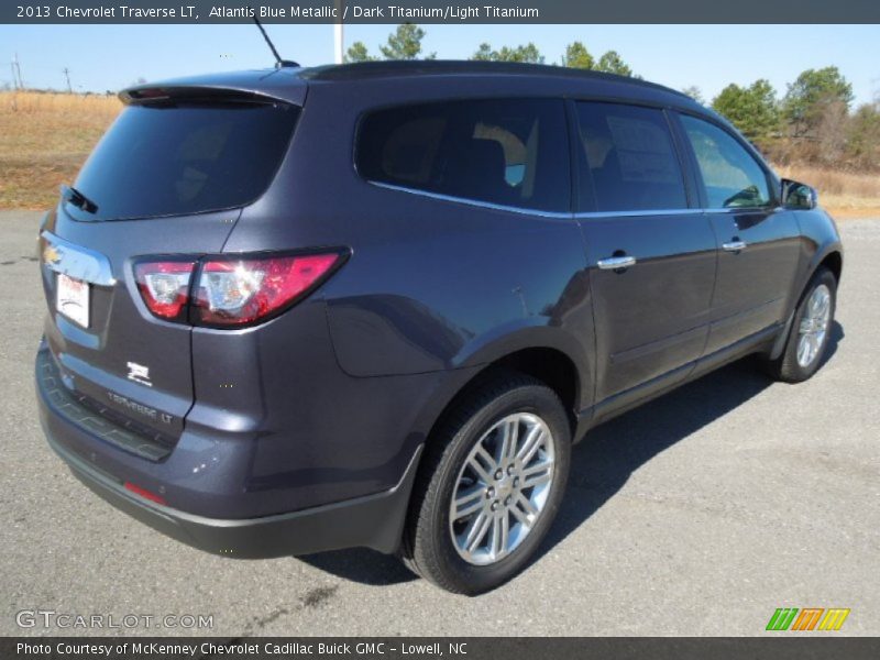 Atlantis Blue Metallic / Dark Titanium/Light Titanium 2013 Chevrolet Traverse LT
