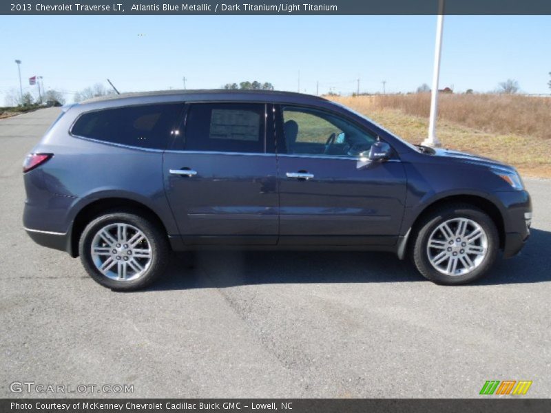 Atlantis Blue Metallic / Dark Titanium/Light Titanium 2013 Chevrolet Traverse LT