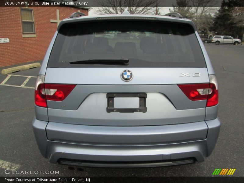 Blue Water Metallic / Grey 2006 BMW X3 3.0i