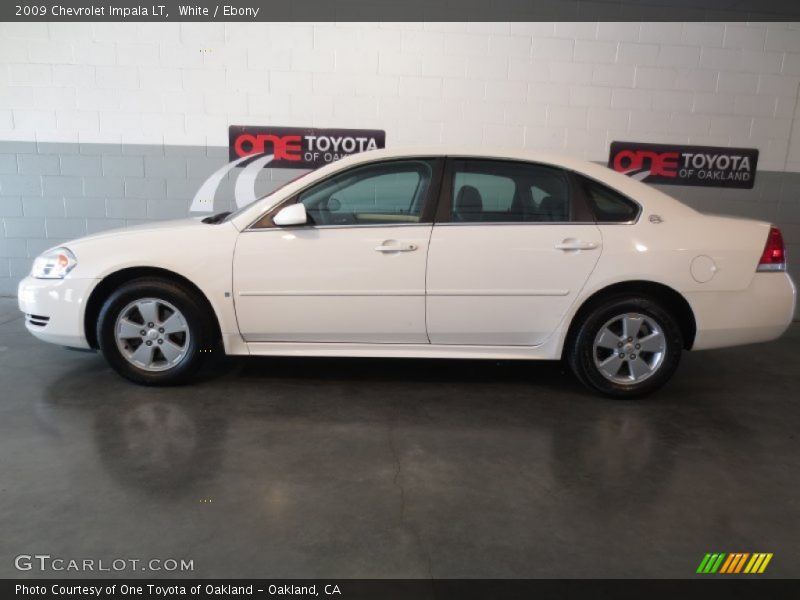 White / Ebony 2009 Chevrolet Impala LT