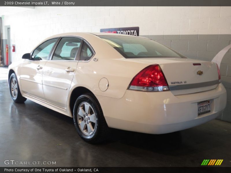 White / Ebony 2009 Chevrolet Impala LT