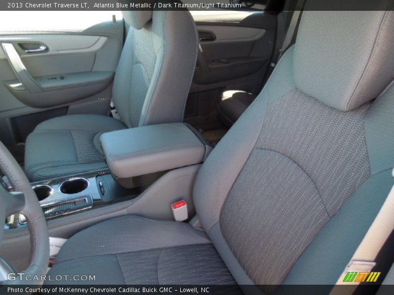 Atlantis Blue Metallic / Dark Titanium/Light Titanium 2013 Chevrolet Traverse LT