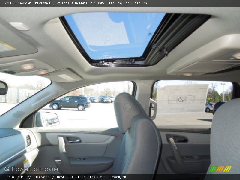 Atlantis Blue Metallic / Dark Titanium/Light Titanium 2013 Chevrolet Traverse LT