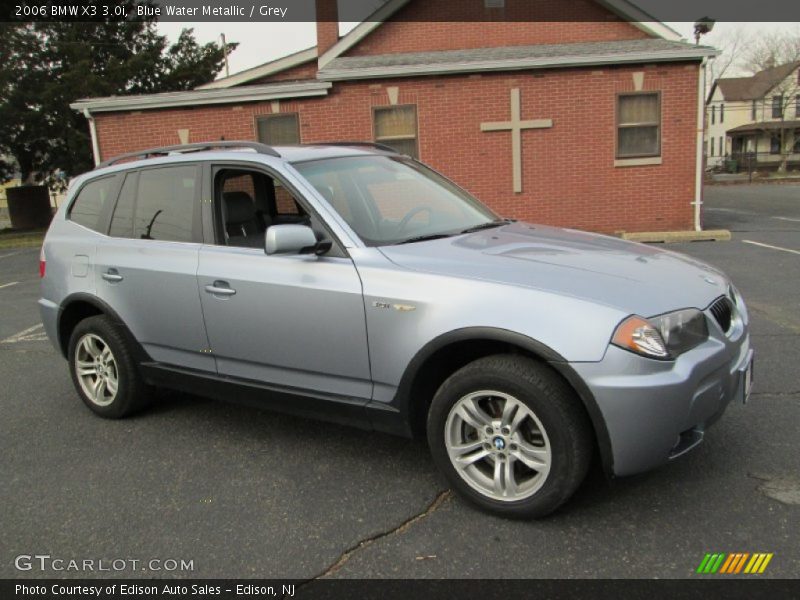 Blue Water Metallic / Grey 2006 BMW X3 3.0i