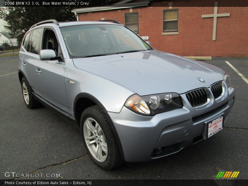 Blue Water Metallic / Grey 2006 BMW X3 3.0i