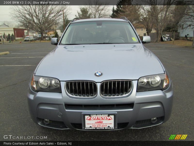 Blue Water Metallic / Grey 2006 BMW X3 3.0i