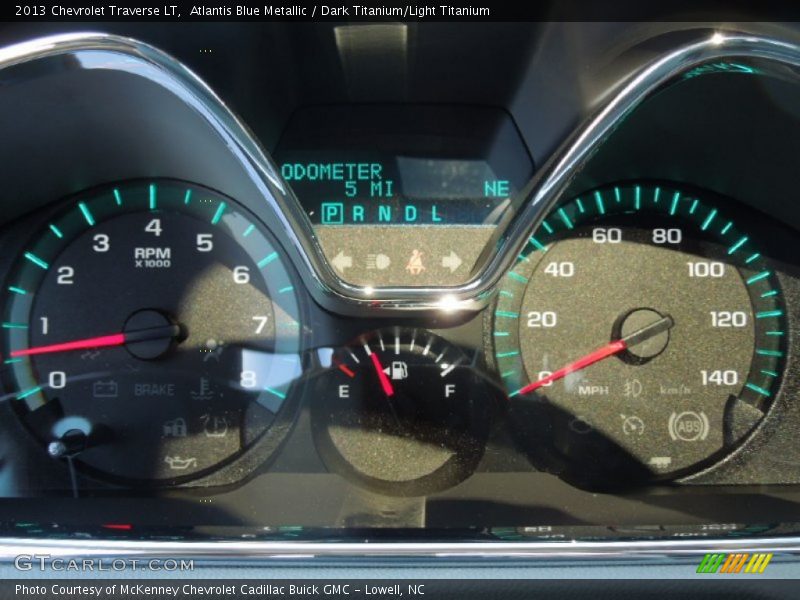 Atlantis Blue Metallic / Dark Titanium/Light Titanium 2013 Chevrolet Traverse LT