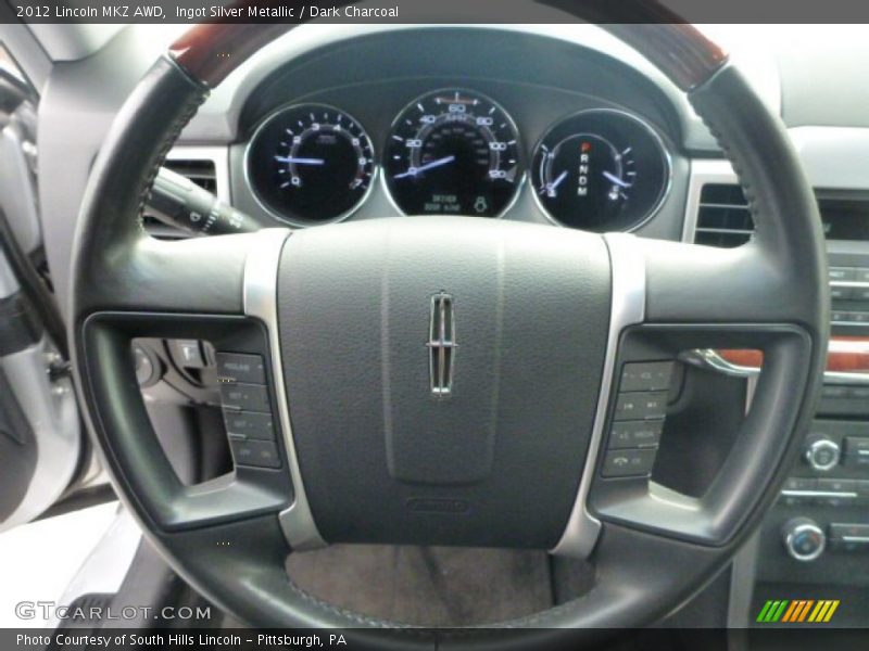 Ingot Silver Metallic / Dark Charcoal 2012 Lincoln MKZ AWD