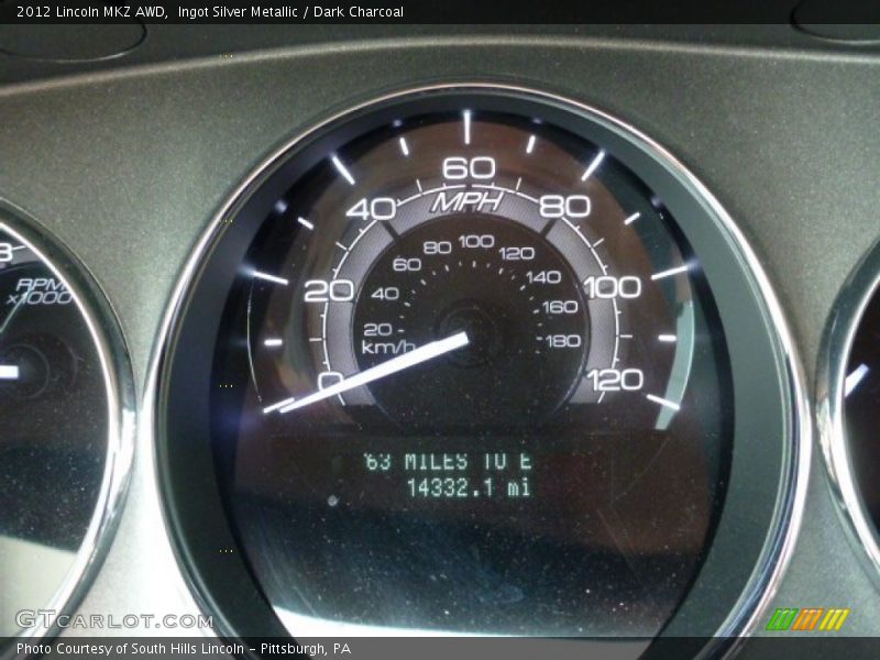 Ingot Silver Metallic / Dark Charcoal 2012 Lincoln MKZ AWD