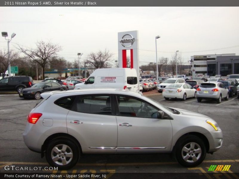 Silver Ice Metallic / Black 2011 Nissan Rogue S AWD