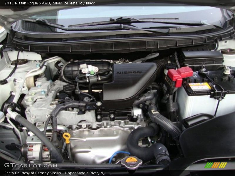 Silver Ice Metallic / Black 2011 Nissan Rogue S AWD