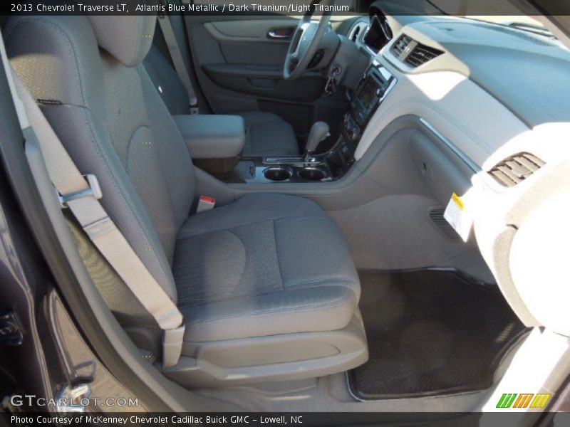 Atlantis Blue Metallic / Dark Titanium/Light Titanium 2013 Chevrolet Traverse LT