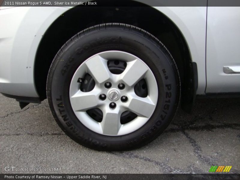 Silver Ice Metallic / Black 2011 Nissan Rogue S AWD