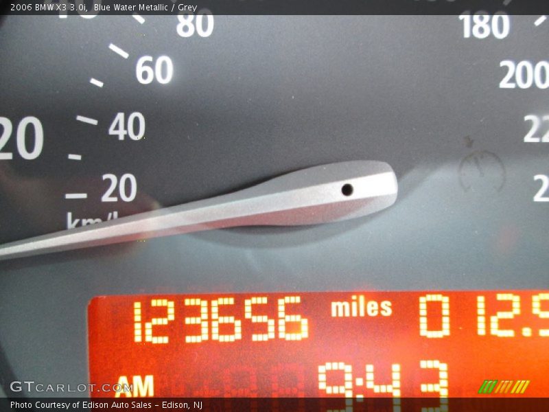 Blue Water Metallic / Grey 2006 BMW X3 3.0i