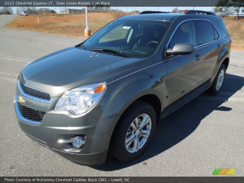 Steel Green Metallic / Jet Black 2013 Chevrolet Equinox LT