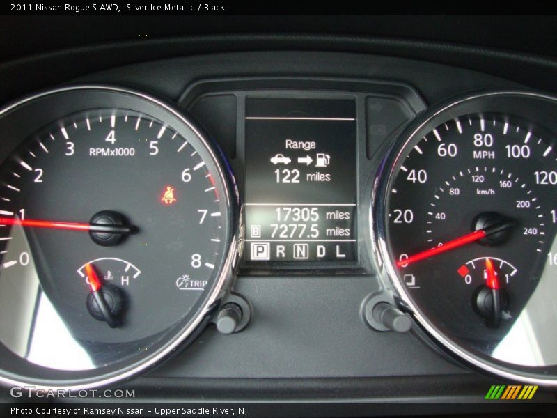 Silver Ice Metallic / Black 2011 Nissan Rogue S AWD