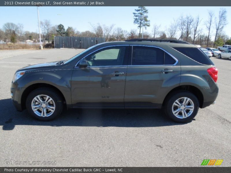 Steel Green Metallic / Jet Black 2013 Chevrolet Equinox LT