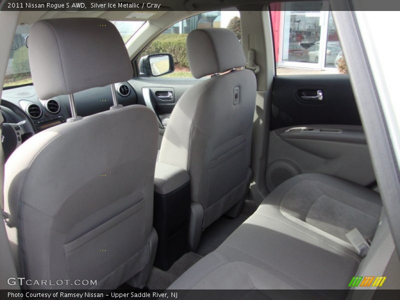 Silver Ice Metallic / Gray 2011 Nissan Rogue S AWD