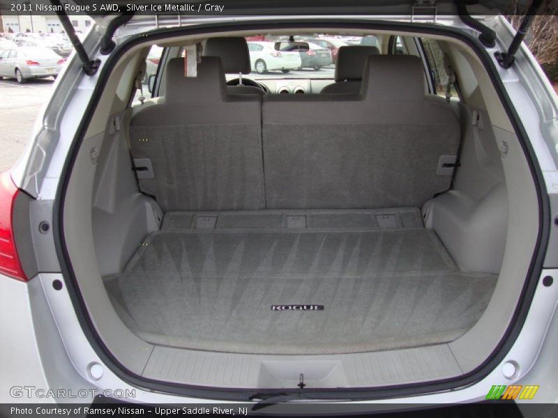 Silver Ice Metallic / Gray 2011 Nissan Rogue S AWD