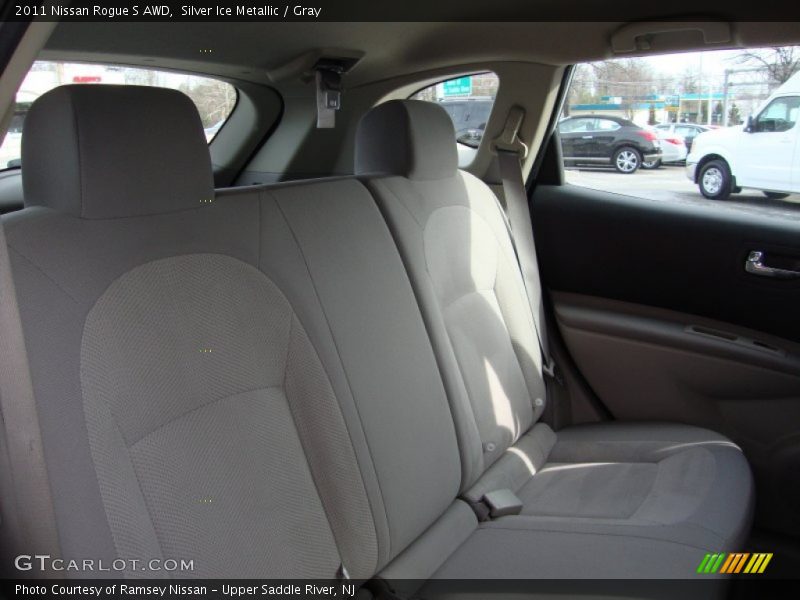 Silver Ice Metallic / Gray 2011 Nissan Rogue S AWD