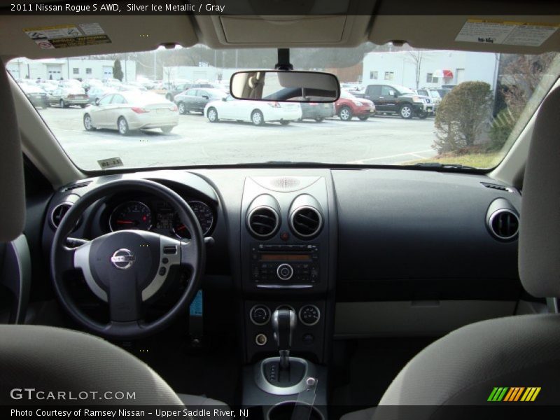 Silver Ice Metallic / Gray 2011 Nissan Rogue S AWD