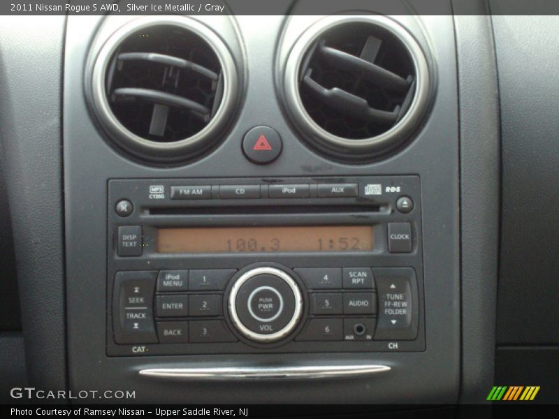 Silver Ice Metallic / Gray 2011 Nissan Rogue S AWD