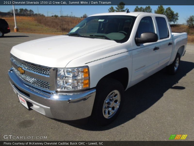 Summit White / Dark Titanium 2013 Chevrolet Silverado 1500 LS Crew Cab