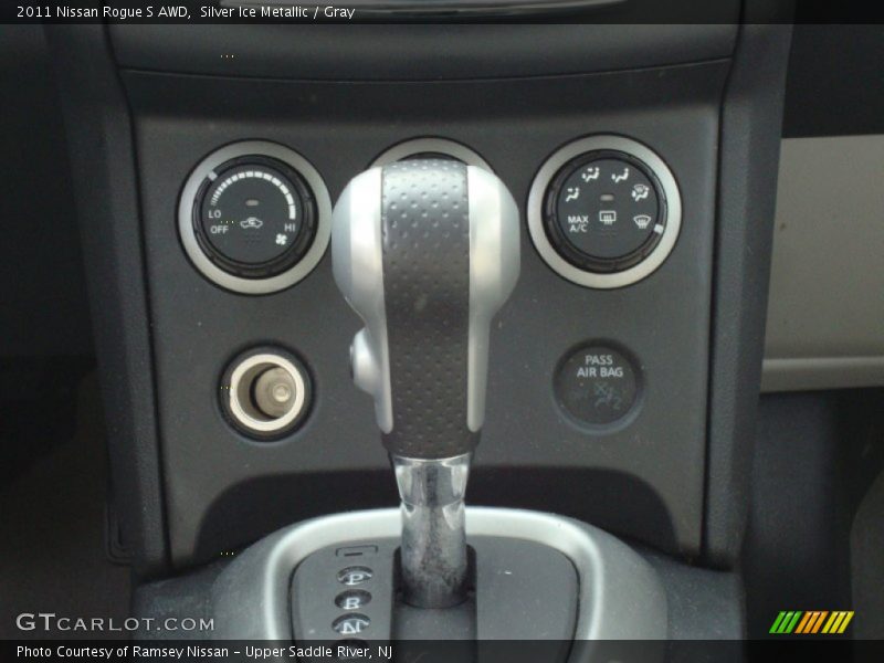 Silver Ice Metallic / Gray 2011 Nissan Rogue S AWD