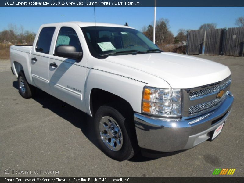 Summit White / Dark Titanium 2013 Chevrolet Silverado 1500 LS Crew Cab