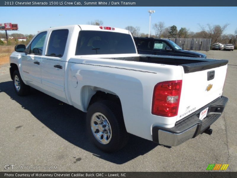 Summit White / Dark Titanium 2013 Chevrolet Silverado 1500 LS Crew Cab