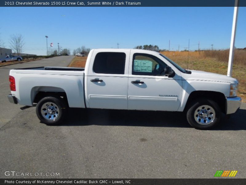Summit White / Dark Titanium 2013 Chevrolet Silverado 1500 LS Crew Cab