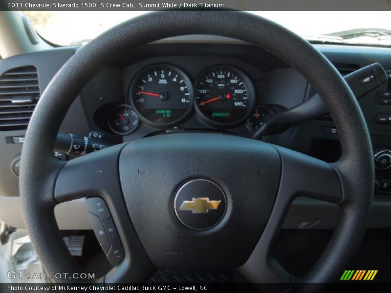 Summit White / Dark Titanium 2013 Chevrolet Silverado 1500 LS Crew Cab