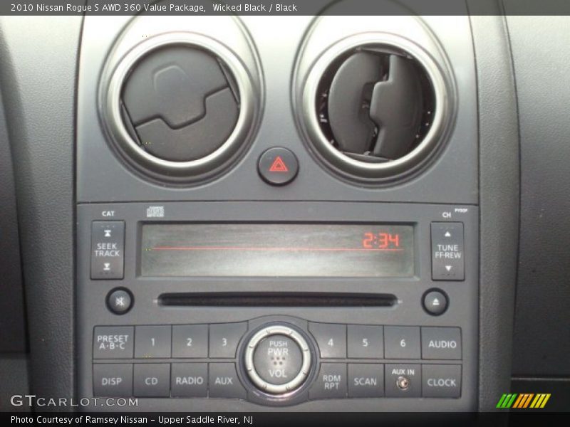 Controls of 2010 Rogue S AWD 360 Value Package