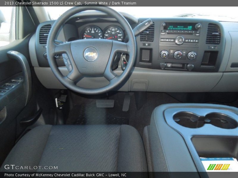 Summit White / Dark Titanium 2013 Chevrolet Silverado 1500 LS Crew Cab