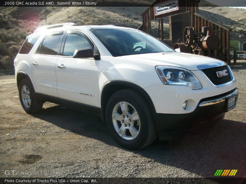 Summit White / Ebony 2008 GMC Acadia SLE AWD