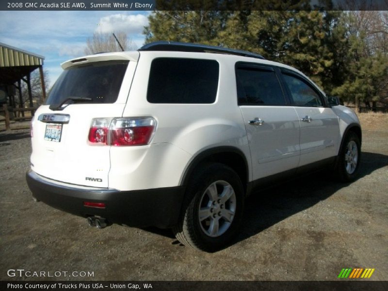 Summit White / Ebony 2008 GMC Acadia SLE AWD