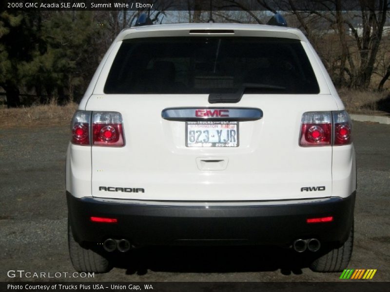 Summit White / Ebony 2008 GMC Acadia SLE AWD