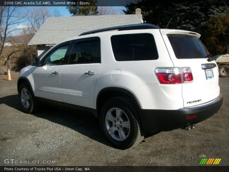 Summit White / Ebony 2008 GMC Acadia SLE AWD