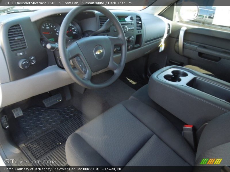 Summit White / Dark Titanium 2013 Chevrolet Silverado 1500 LS Crew Cab