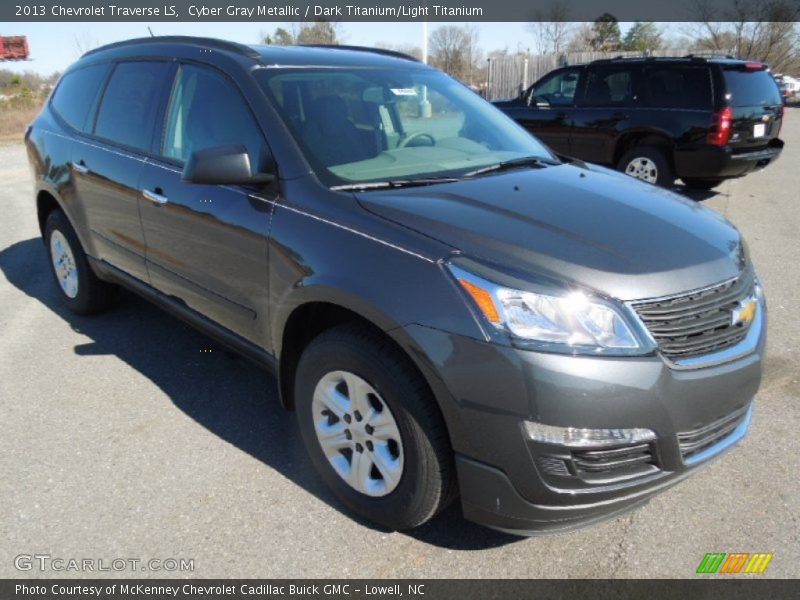 Cyber Gray Metallic / Dark Titanium/Light Titanium 2013 Chevrolet Traverse LS