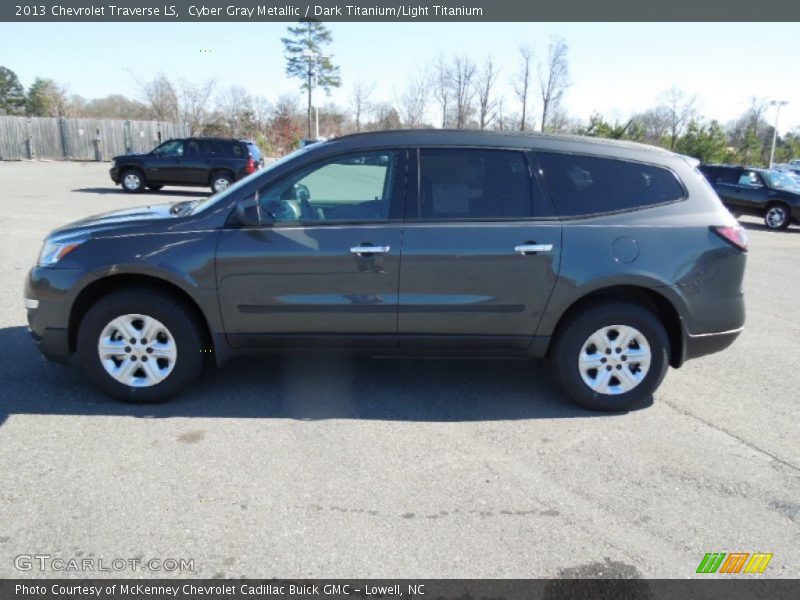 Cyber Gray Metallic / Dark Titanium/Light Titanium 2013 Chevrolet Traverse LS