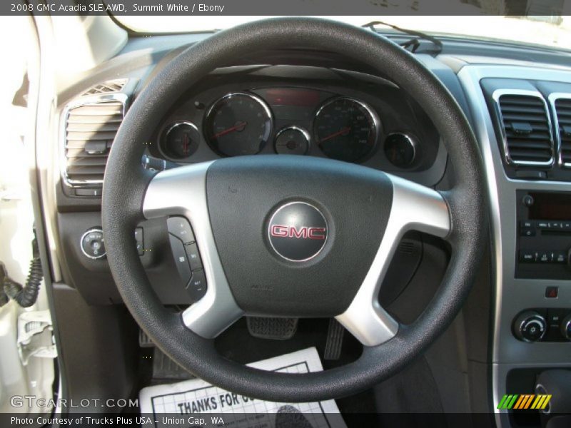 Summit White / Ebony 2008 GMC Acadia SLE AWD