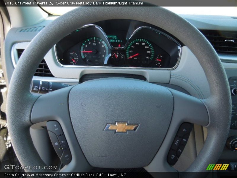 Cyber Gray Metallic / Dark Titanium/Light Titanium 2013 Chevrolet Traverse LS