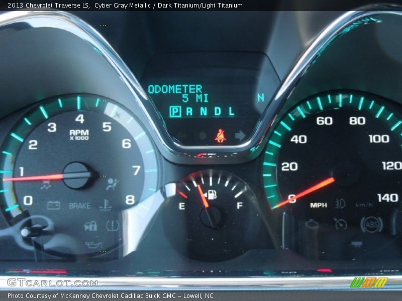 Cyber Gray Metallic / Dark Titanium/Light Titanium 2013 Chevrolet Traverse LS