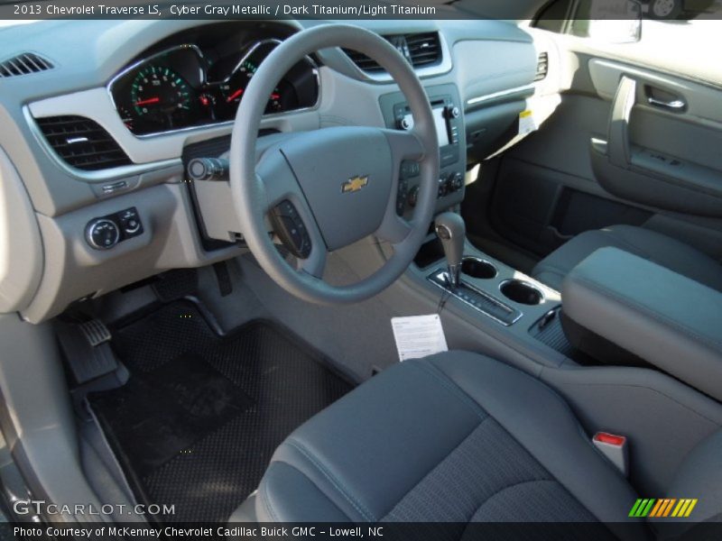 Cyber Gray Metallic / Dark Titanium/Light Titanium 2013 Chevrolet Traverse LS