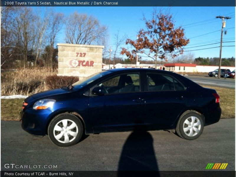 Nautical Blue Metallic / Dark Charcoal 2008 Toyota Yaris S Sedan