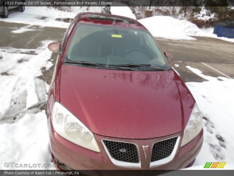 Performance Red Metallic / Ebony 2010 Pontiac G6 GT Sedan