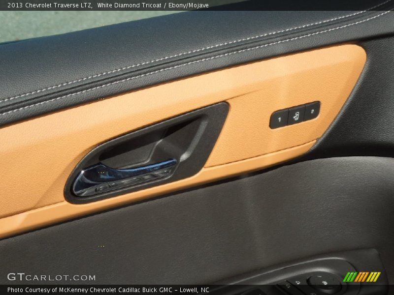 White Diamond Tricoat / Ebony/Mojave 2013 Chevrolet Traverse LTZ