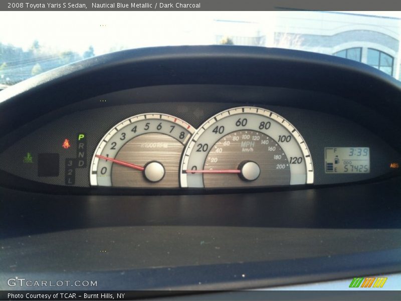 Nautical Blue Metallic / Dark Charcoal 2008 Toyota Yaris S Sedan
