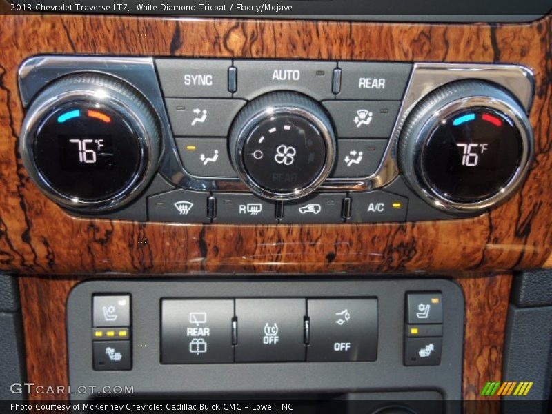 Controls of 2013 Traverse LTZ
